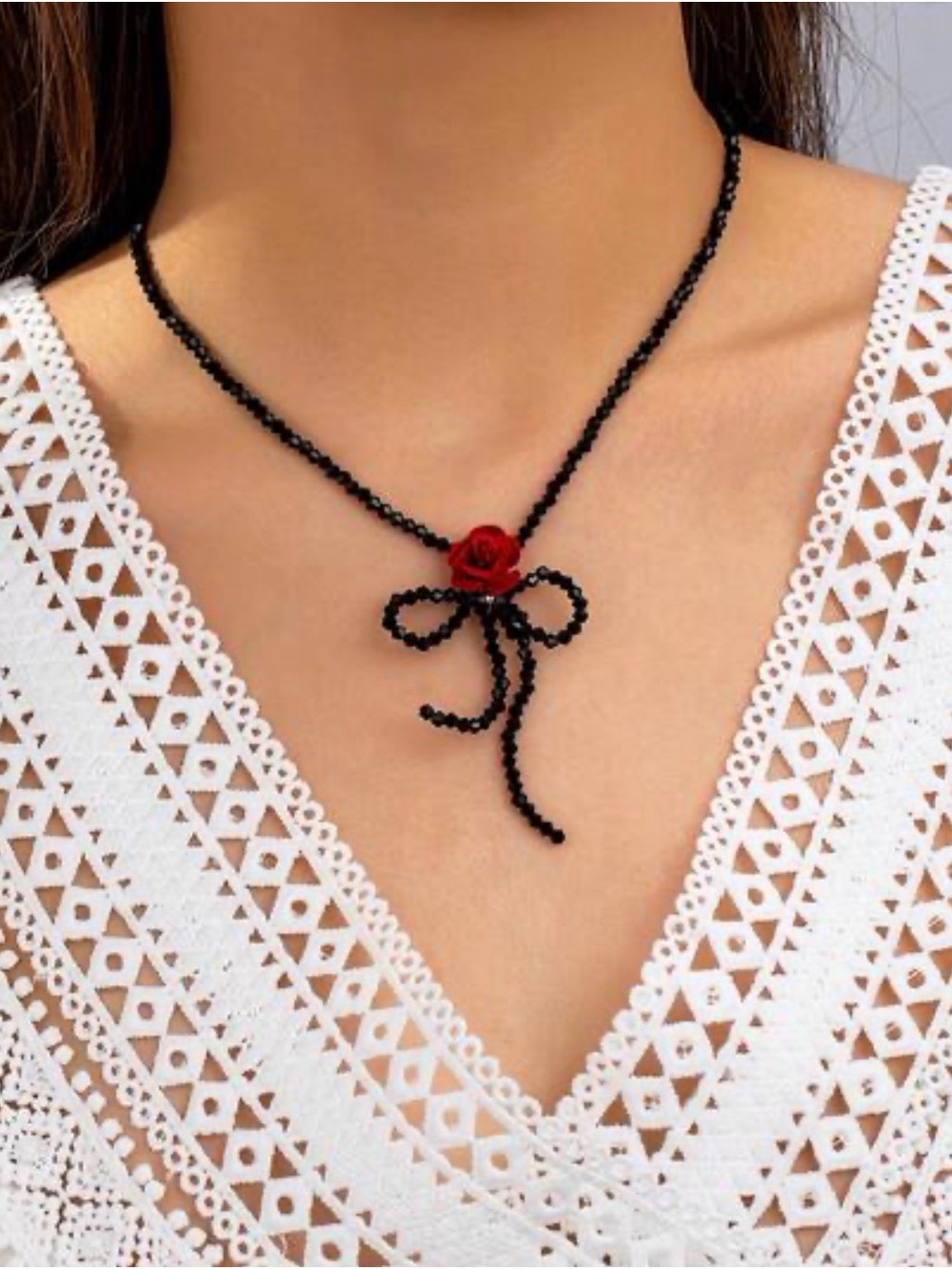 zara rose necklaces